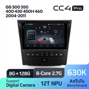 Штатная автомагнитола на Android TEYES CC4 Pro для Lexus GS300 S190 GS350 GS400 GS430 GS450h GS460 GS 300 III 3 350 400 430 450h 460 2004-2011 8/128gb
