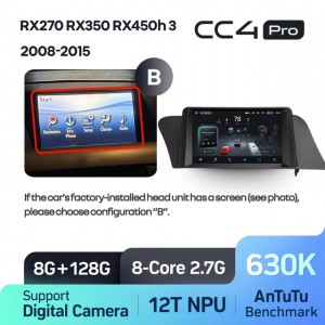 Штатная автомагнитола на Android TEYES CC4 Pro для Lexus RX270 RX350 RX450h AL10 III 3 2008-2015 (Версия B) 8/128gb