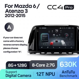 Штатная автомагнитола на Android TEYES CC4 Pro для Mazda 6 Atenza 3 GJ 2012-2015 (Версия A) 8/128gb