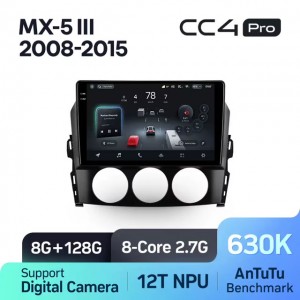 Штатная автомагнитола на Android TEYES CC4 Pro для Mazda MX-5 III 3 NC 2008-2015 8/128gb