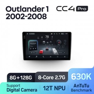 Штатная автомагнитола на Android TEYES CC4 Pro для Mitsubishi Outlander 1 2002-2008 8/128gb