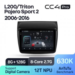 Штатная автомагнитола на Android TEYES CC4 Pro для Mitsubishi Pajero Sport 2 L200 4 Triton 200 8/128gb