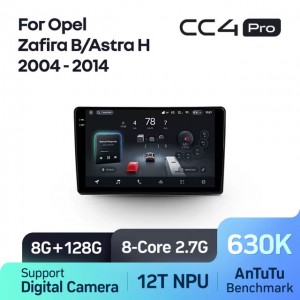 Штатная автомагнитола на Android TEYES CC4 Pro для Opel Astra H 2004-2014, Zafira B 2005-2014 8/128gb