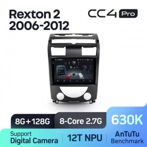 Штатная автомагнитола на Android TEYES CC4 Pro для SsangYong Rexton Y250 II 2 2006-2012 8/128gb