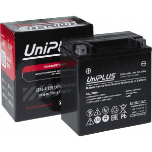 Аккумулятор UNIPLUS AGM EB16-4 (14 AH) YTX16