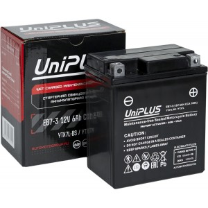 Аккумулятор UNIPLUS AGM EB7-3 (6 AH) YTX7L