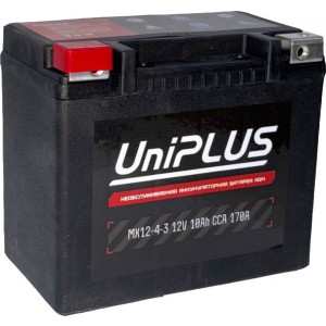 Аккумулятор UNIPLUS AGM MX12-4-3 (10 AH) YTX12