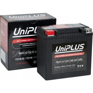 Аккумулятор UNIPLUS AGM MX14-4-3 (13 AH) YTX14
