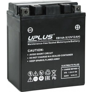 Аккумулятор UNIPLUS EB14A-3 (12 AH) YTX14AHL