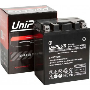 Аккумулятор UNIPLUS EB14A-4 (12 AH) YTX14AH