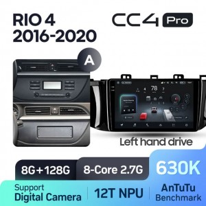 Штатная автомагнитола на Android TEYES CC4 Pro для Kia RIO 4 2016-2020 (Версия A) 8/128gb