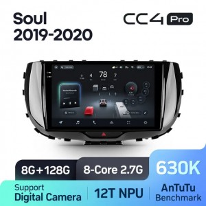 Штатная автомагнитола на Android TEYES CC4 Pro для Kia Soul SK3 2019-2020 8/128gb