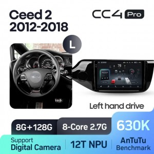 Штатная автомагнитола на Android TEYES CC4 Pro для Kia Ceed Cee'd 2 JD 2012-2018 (Версия L) 8/128gb