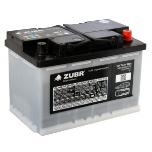 Аккумулятор ZUBR ORIGINAL EQUIPMENT 74R AUDI/VW (74А А/Ч, 840 А)